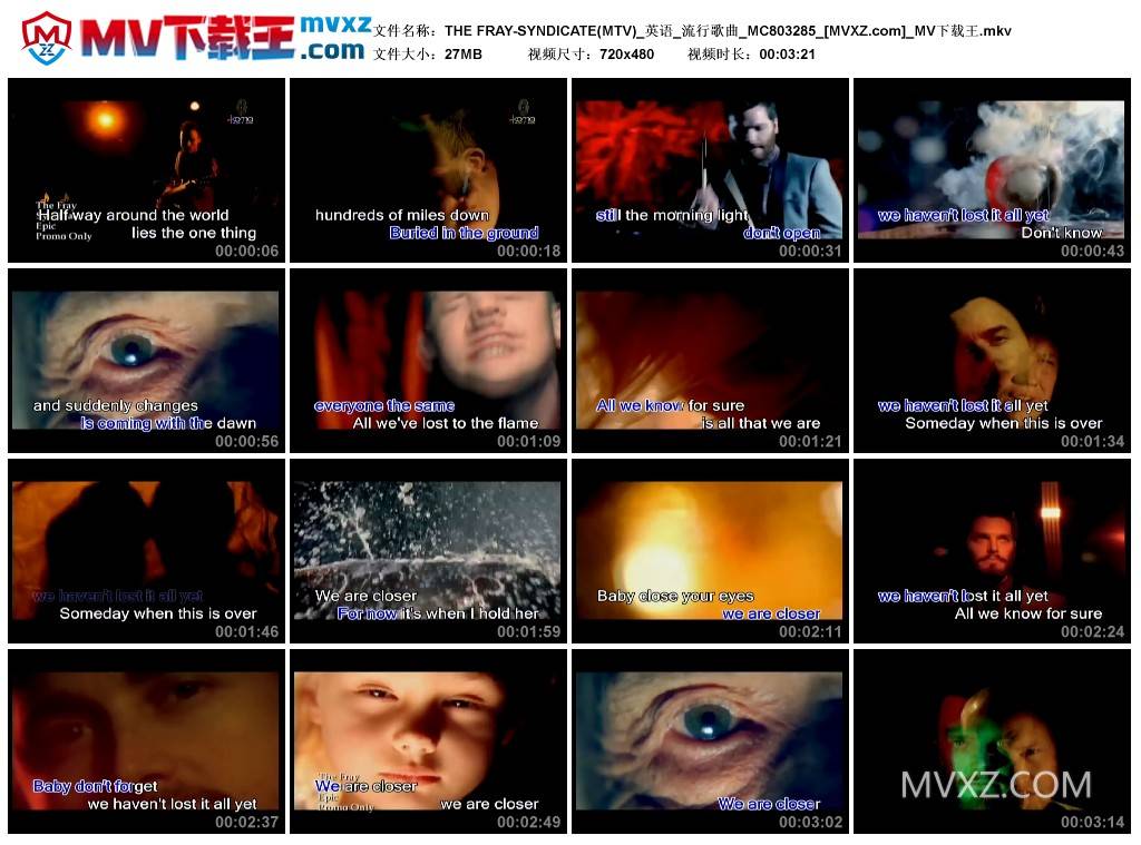 THE FRAY-SYNDICATE(MTV)_英语_流行歌曲_MC803285